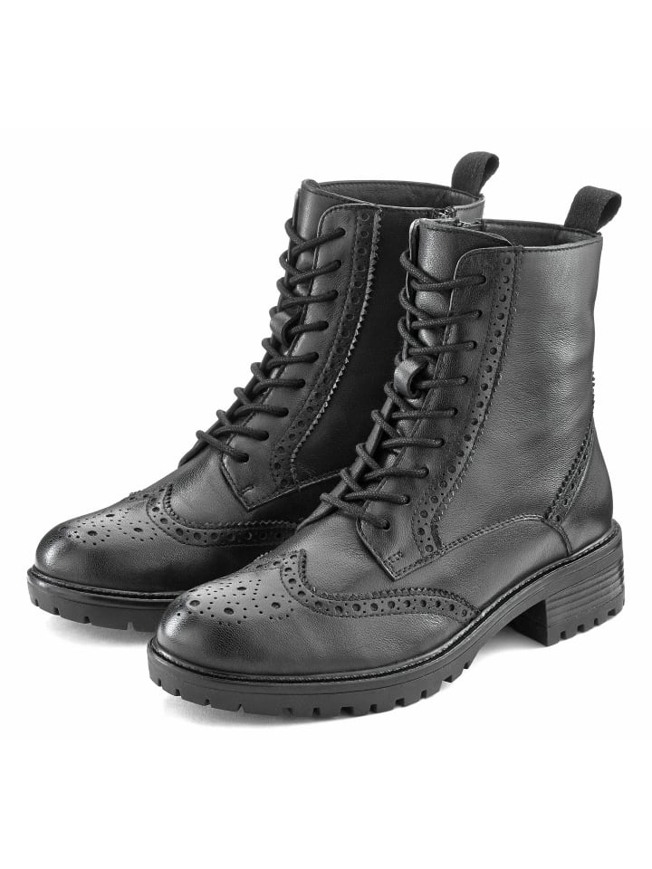Schnürboots in schwarz