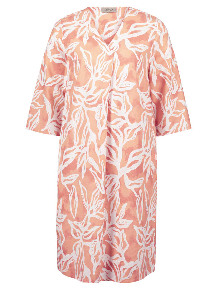 Sommerkleid mit Muster in Cream/Apricot