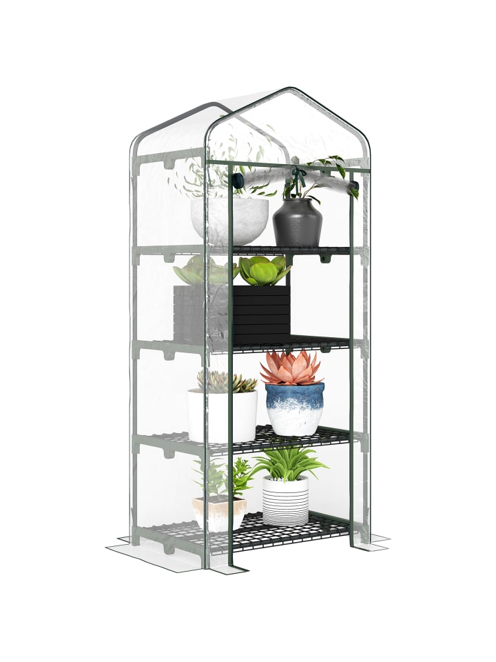 Gewächshaus in Transparent 70L x 50B x 160H cm