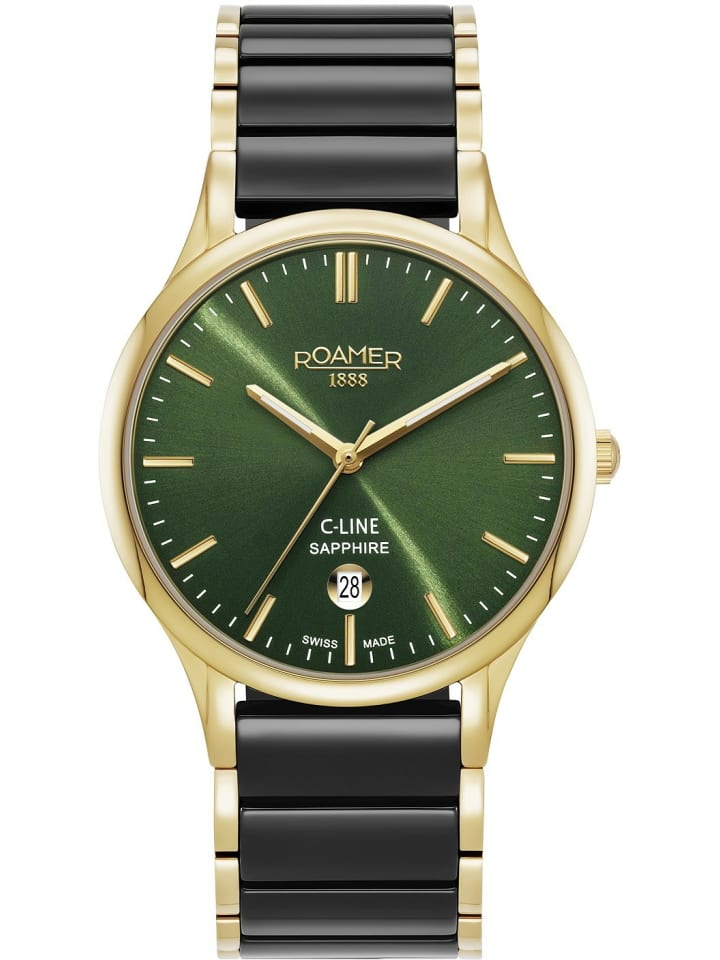 Quarzuhr für Herren in gold
