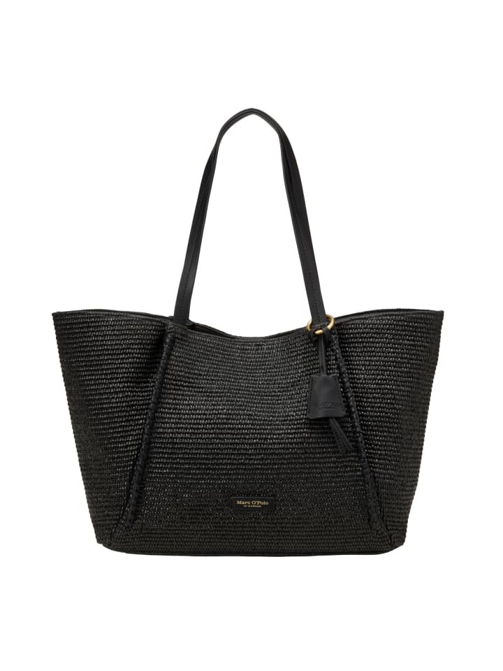 Bast-Shopper large in Schwarz