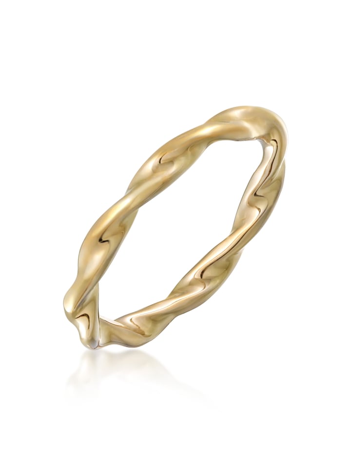 Ring Brass Twisted in Gold