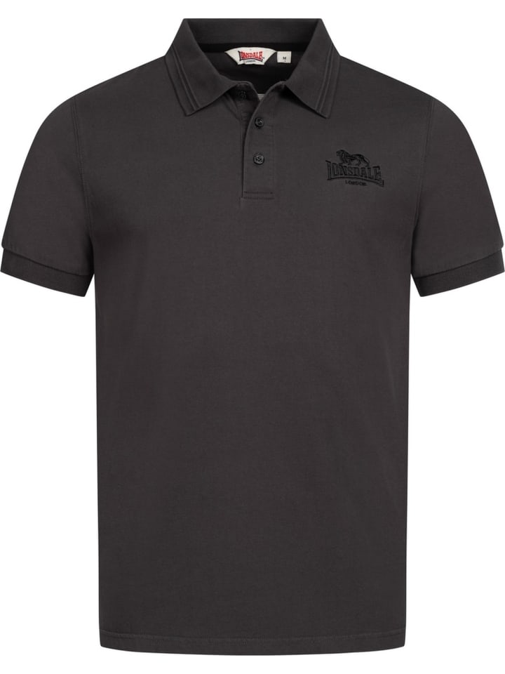 Polo "Lambston Herren Poloshirt normale Passform" in Schwarz