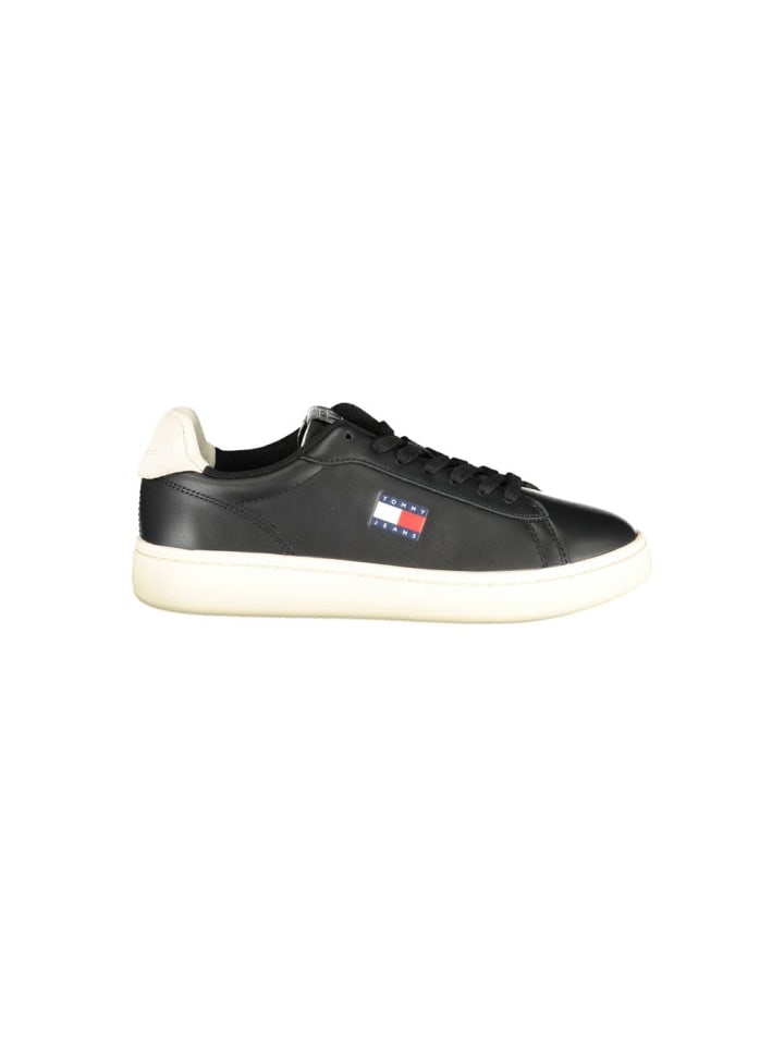 Schwarz Polyurethan Damen Sneaker