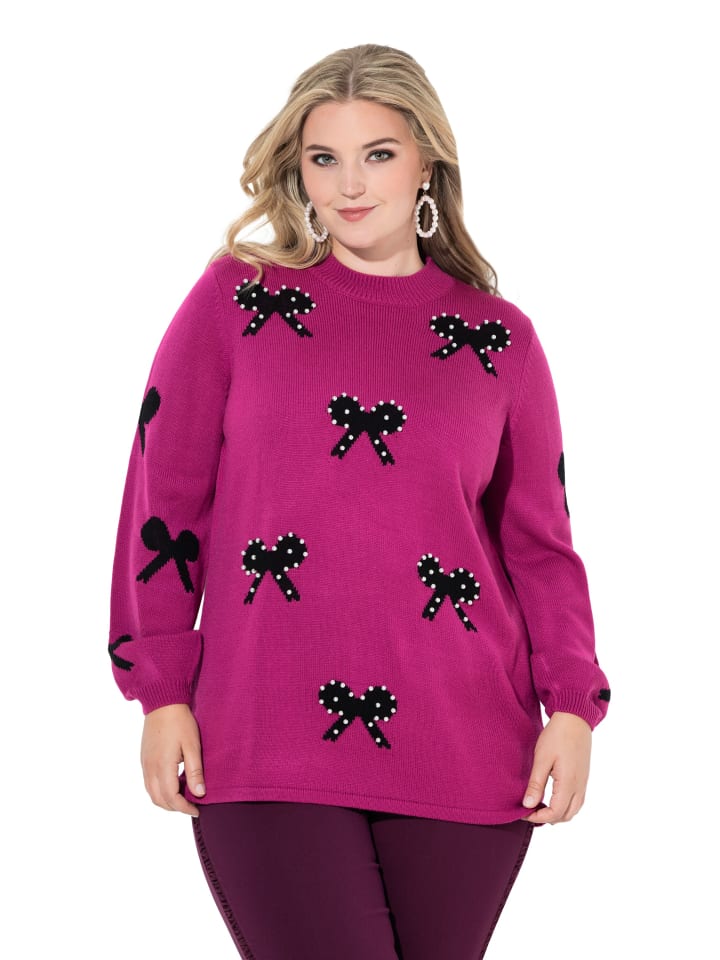 Pullover in magenta