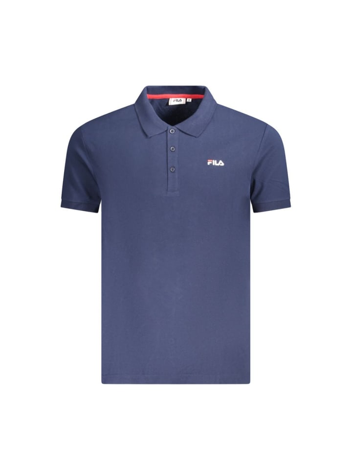 Blau Baumwolle Herren Polo Hemd