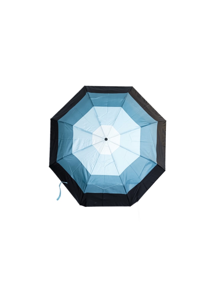 Regenschirm mit Schutzhülle - Teleskop Taschenschirm ø100 cm Grün in Blau