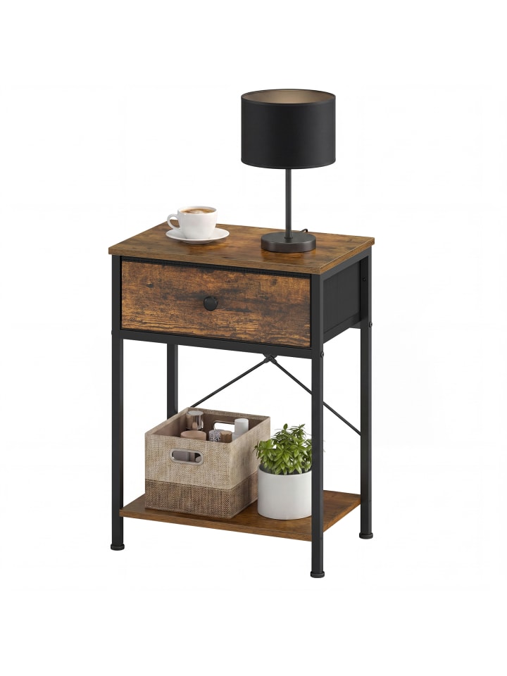 Beistelltisch Bellah in Vintagebraun - (B)30 x (H)60.4 x (T)39.6 cm