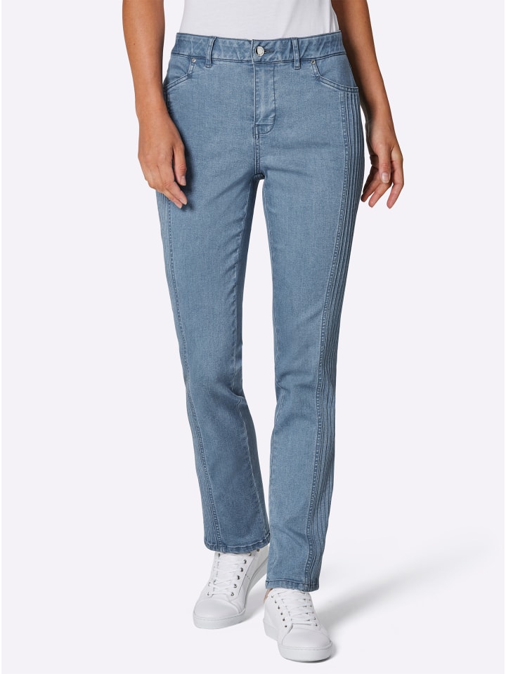 Edel-Jeans in blue-bleached