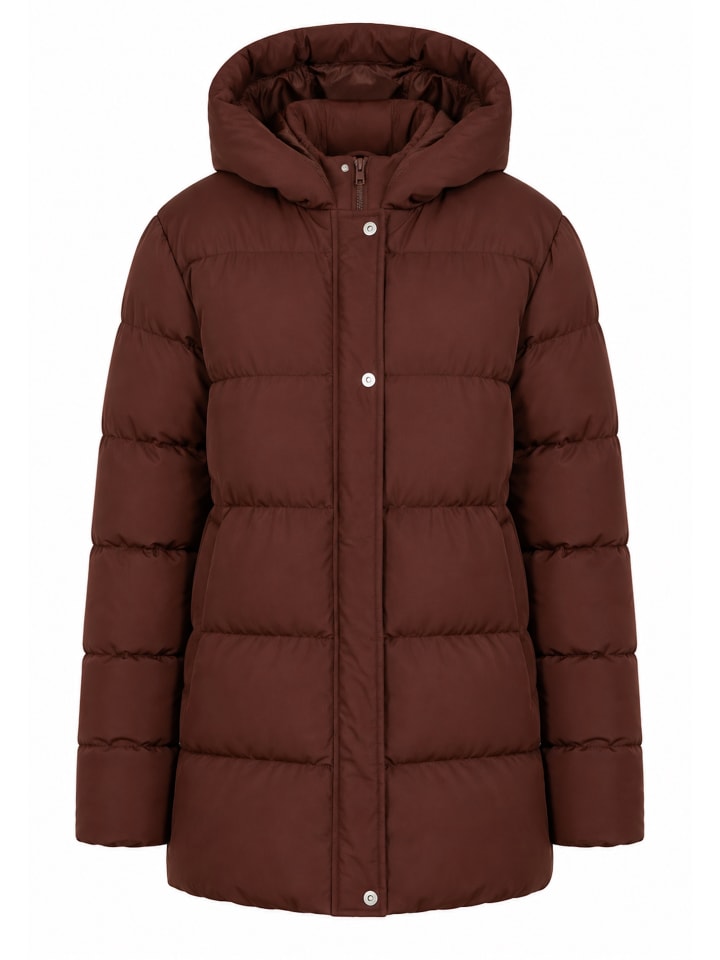 Steppjacke THB Curve Hayley Puffer Jacket in Bitter_Choc