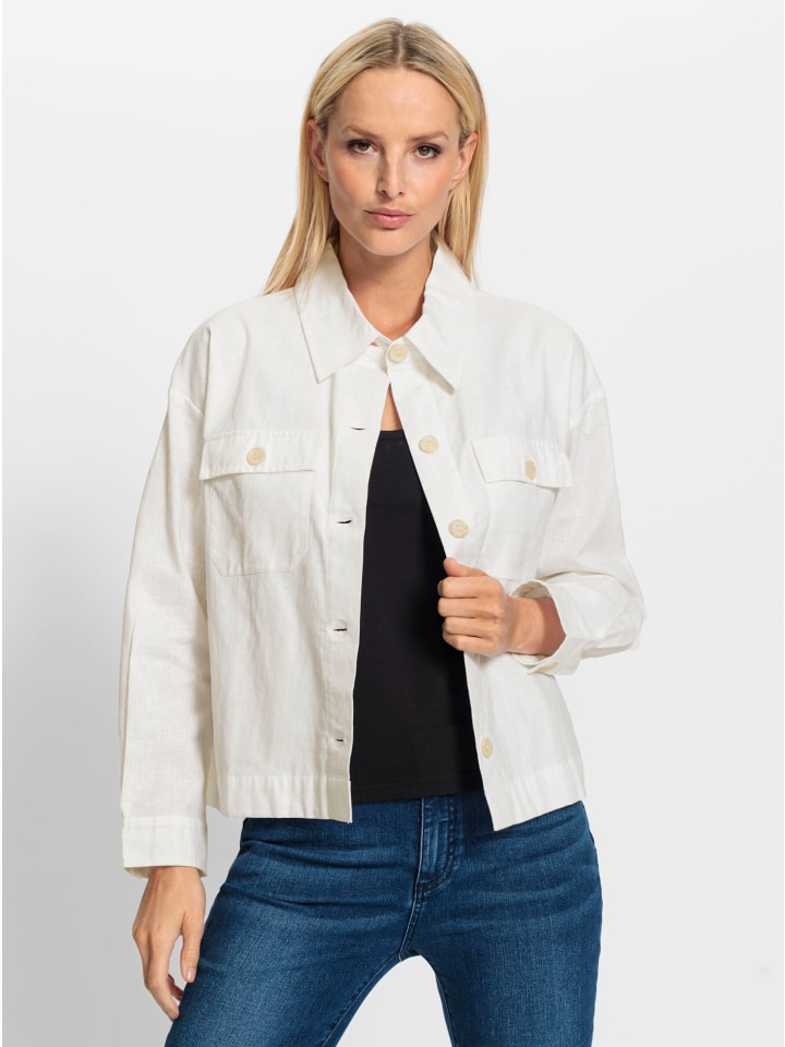 Blusenjacke in ecru