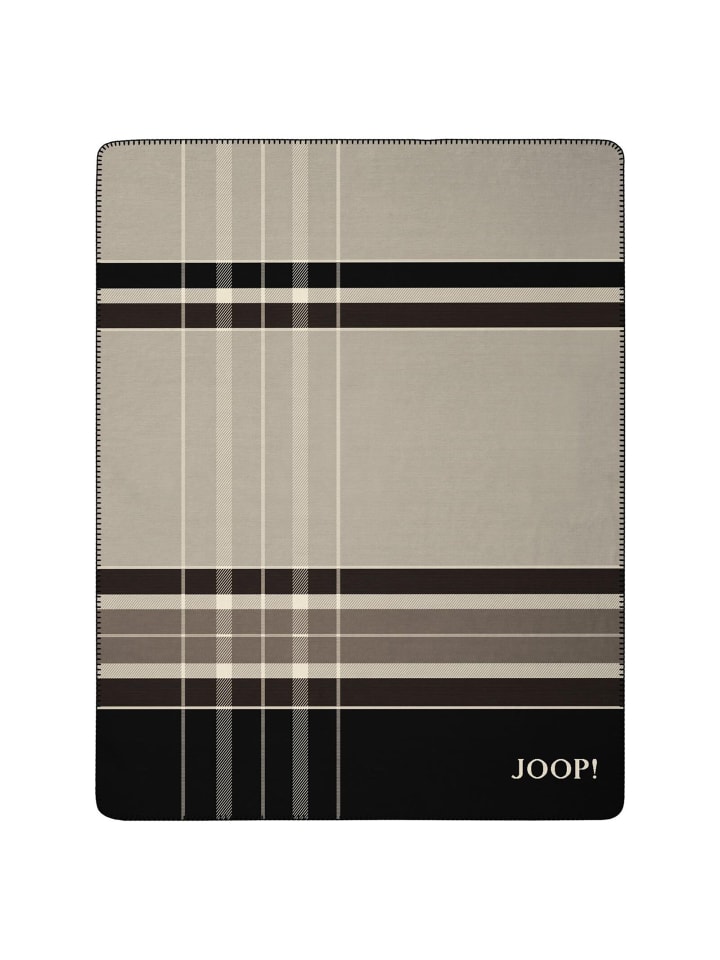 JOOP! Wohndecke Grate in schwarz
