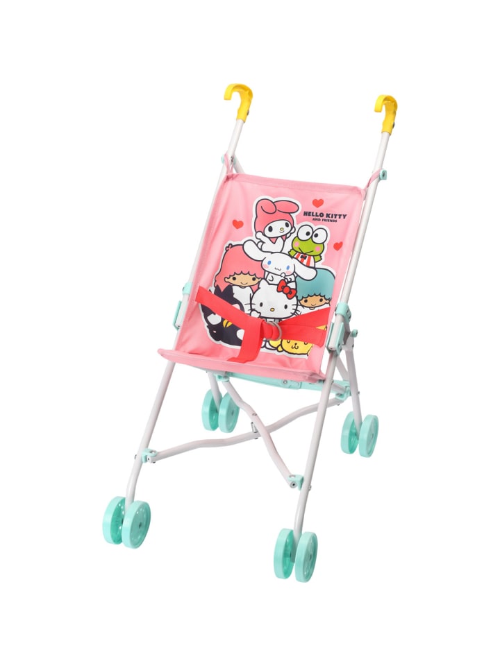 Puppenwagen Hello Kitty & Friends in rosa/pink