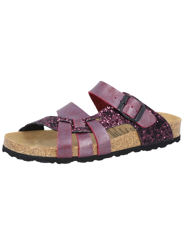 Pantolette "Bioline Gleam" in Rot