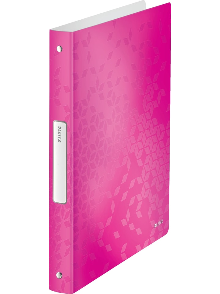 Ringbuch Wow A4 4 Ringe 25mm pink metallic