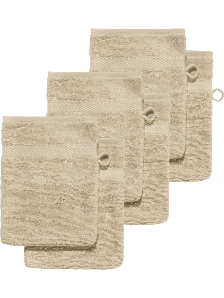 Frottier Waschhandschuh 6er-Pack Sindelfingen in cappuccino