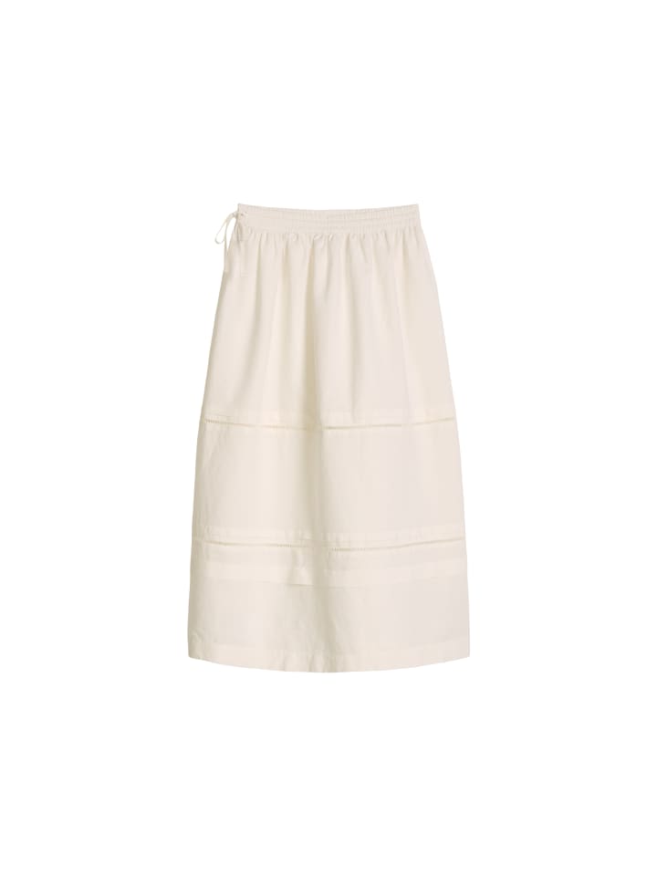 Ausgestellter Rock regular in Silky White