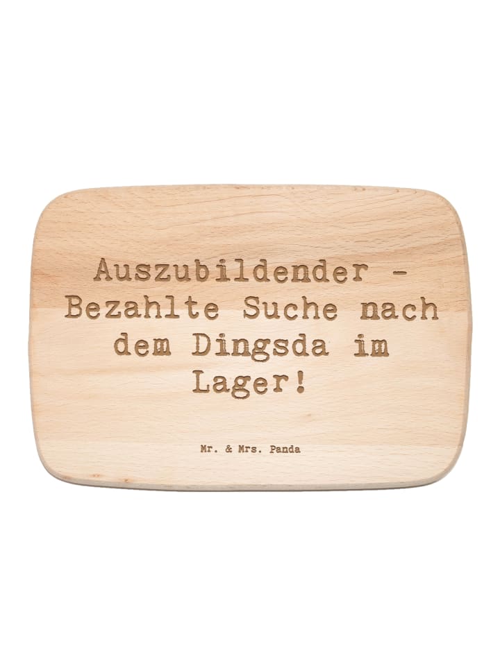 Frühstücksbrettchen Holz Spruch Auszubildender ... in Transparent