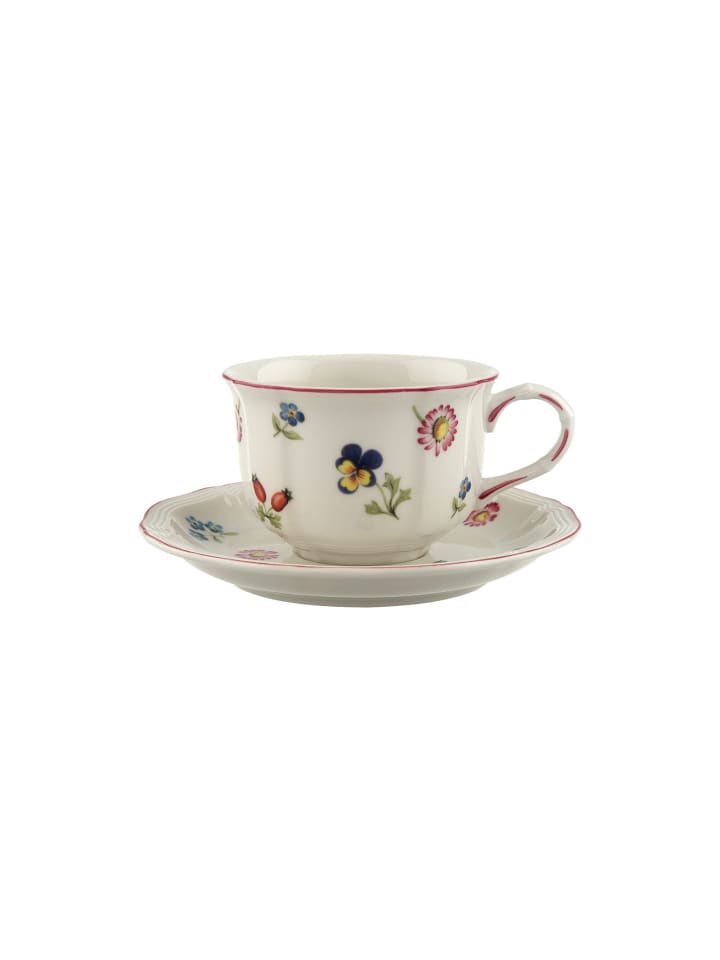 Teetasse mit Untertasse Petite Fleur in Bunt 130 ml