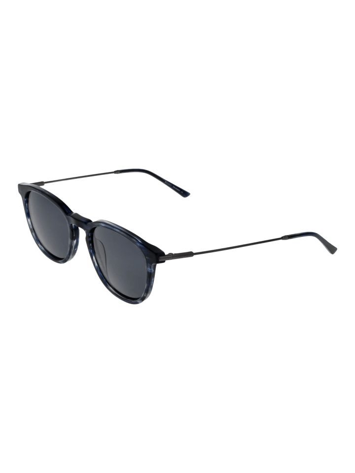 Männer Sonnenbrille Panto Blau