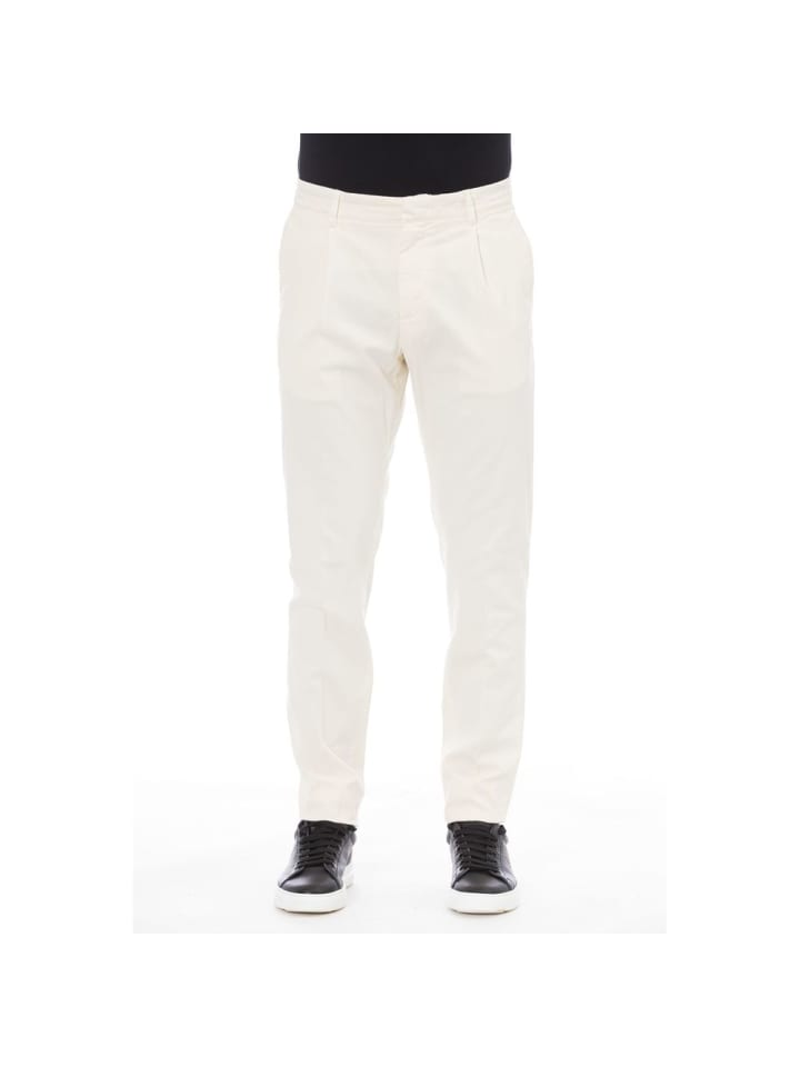 Beige Baumwolle Herren Hose
