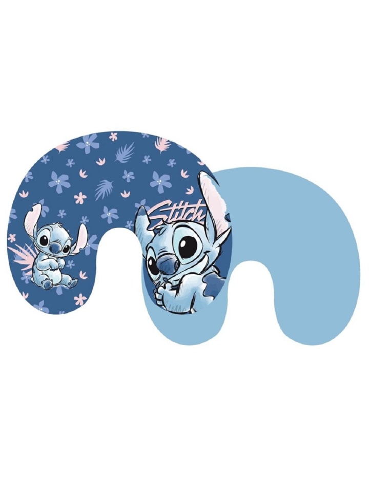 Lilo & Stitch Reise Kissen – Weiches Kissen für angenehme Reisen in Blau