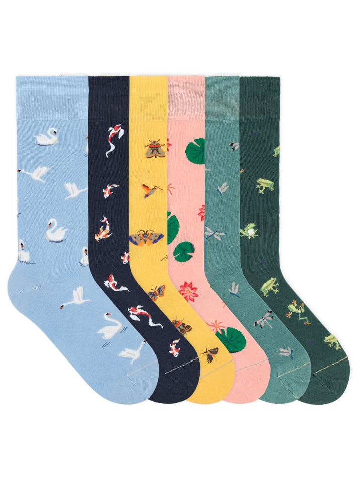 Gemusterte Socken Signature Icons Set in Swan lake