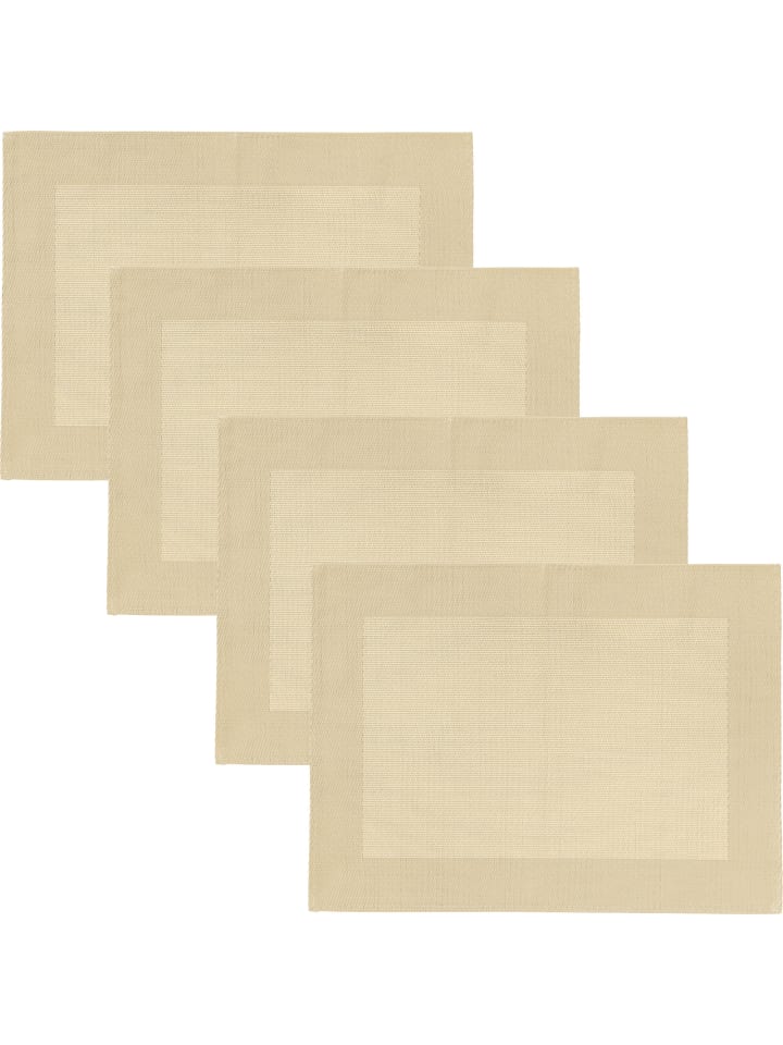 Tischset 4er-Pack Lissabon in beige