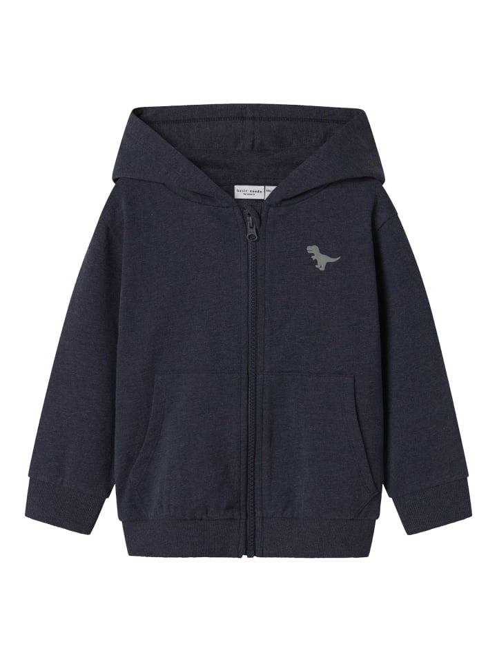 Hoodie mit Reißverschluss in Navy Blazer