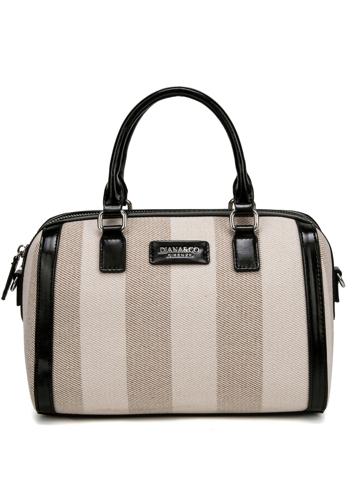 Handtasche in BLACK AND GREY