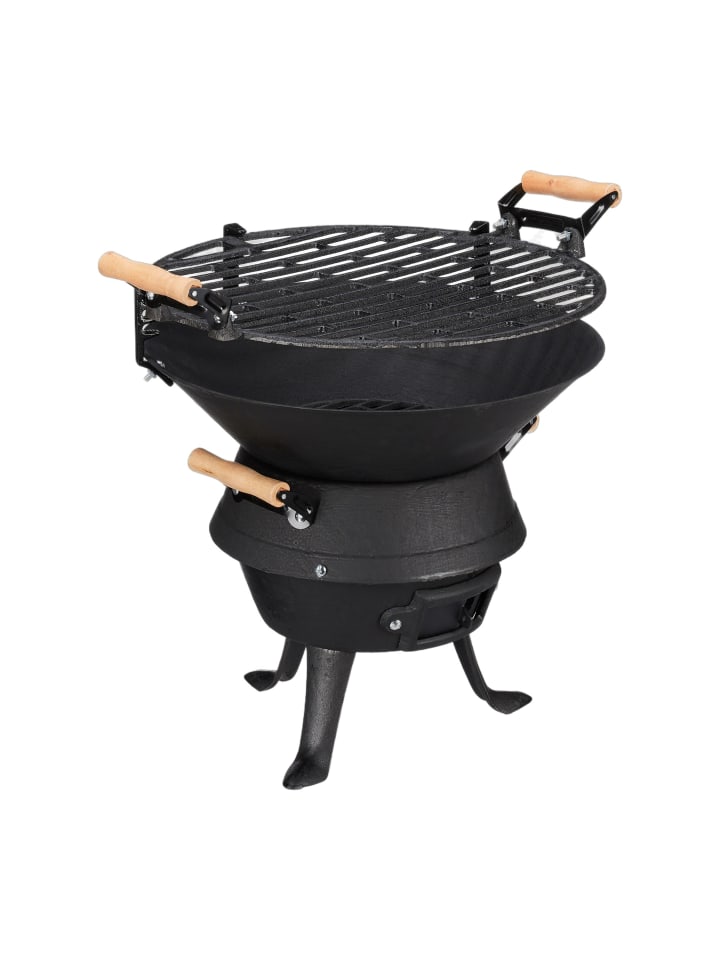 Grillfass in Schwarz