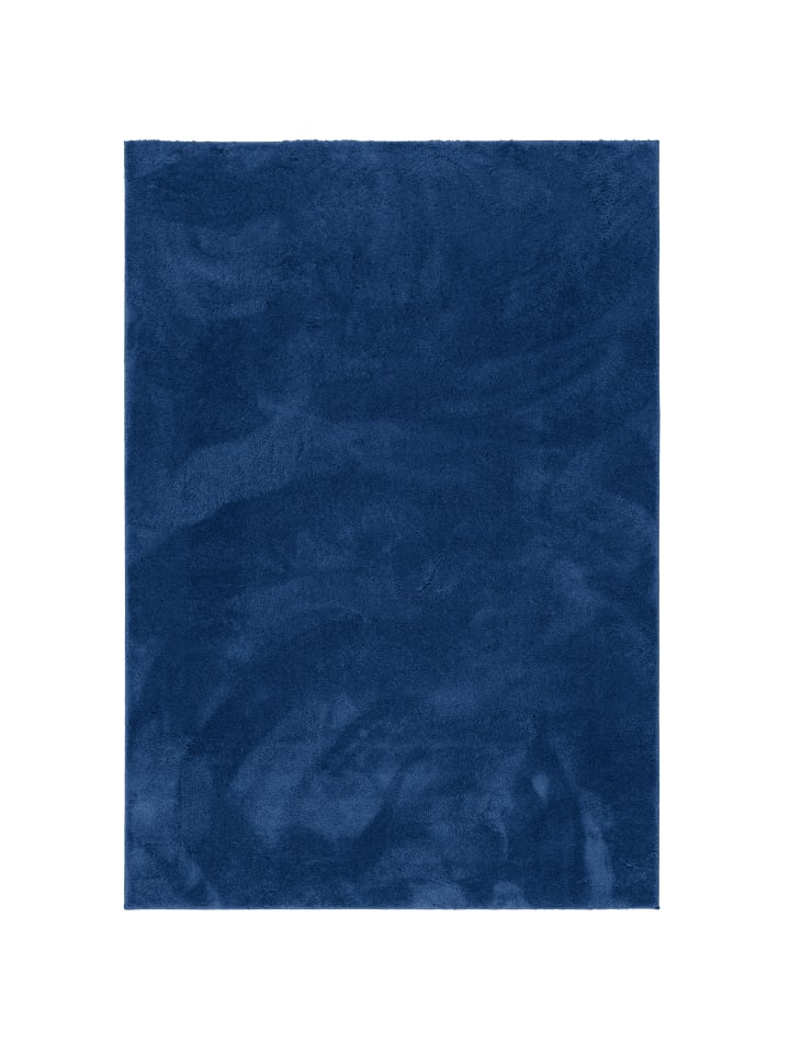 Kinderteppich Silky in dunkelblau