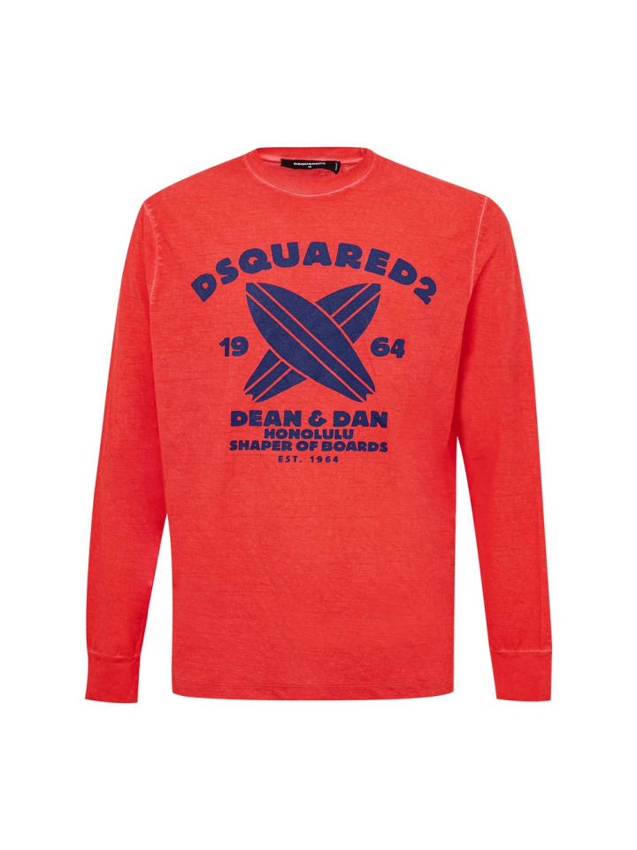 Rot Baumwolle T-Shirt