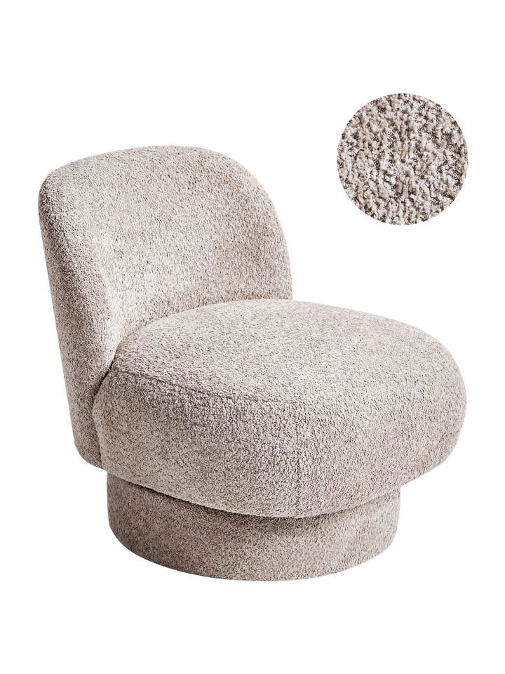 Sessel AYLO in Beige - (W) 60 x (H) 65 x (L) 70 cm