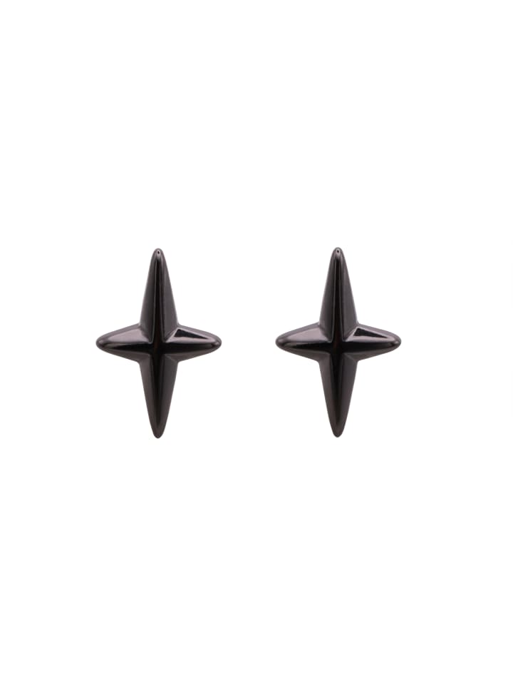 Ohrstecker Damen Sula schwarz farben in schwarz