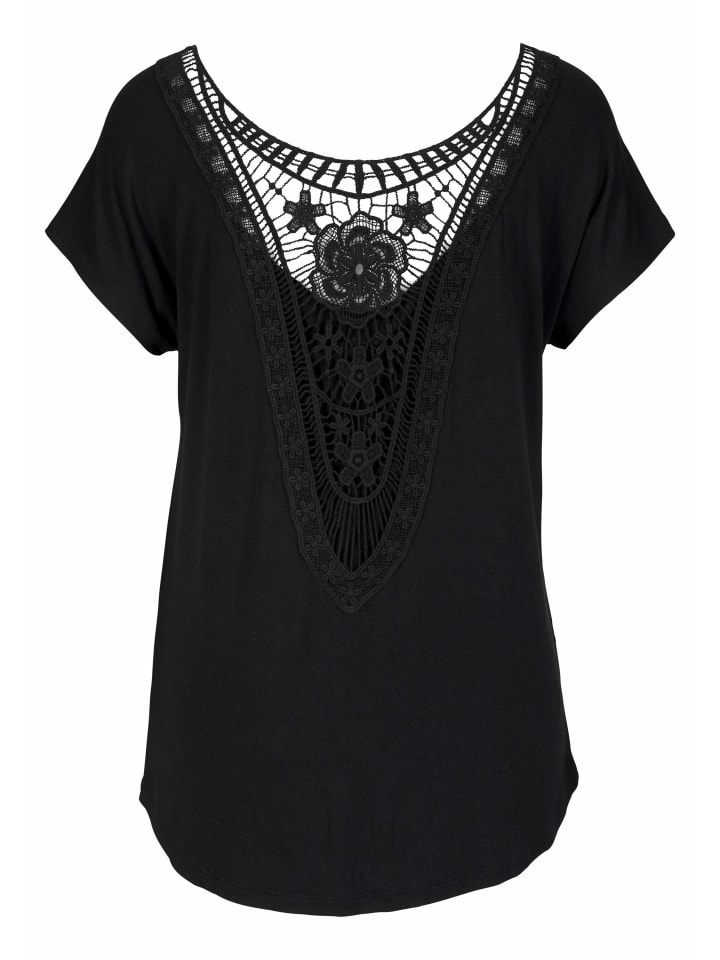 Strandshirt in schwarz