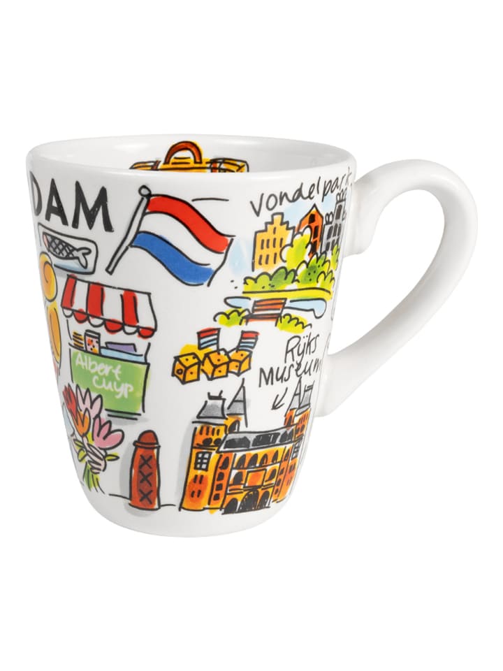 Becher Blond Stadtikone Amsterdam in Bunt - 350 ml