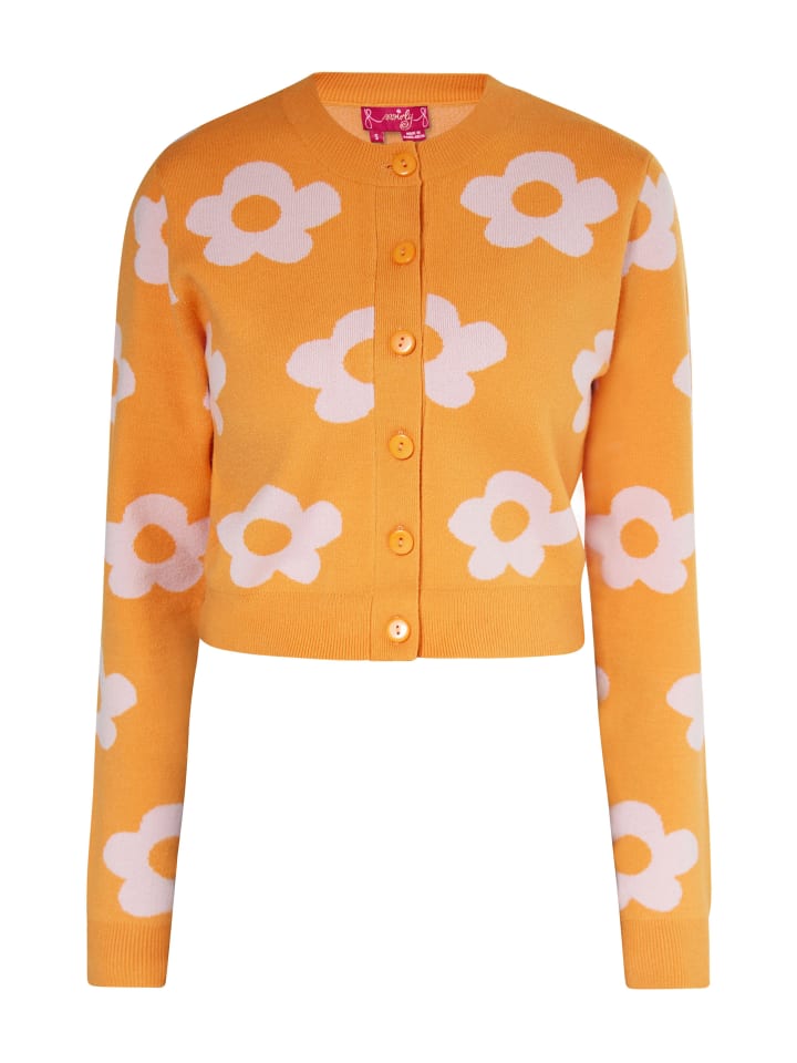 Women Cardigan in Orange