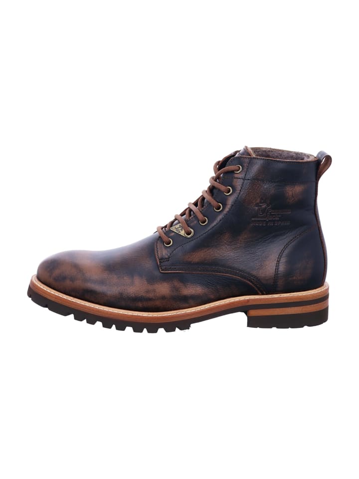 Schnürstiefeletten in Braun