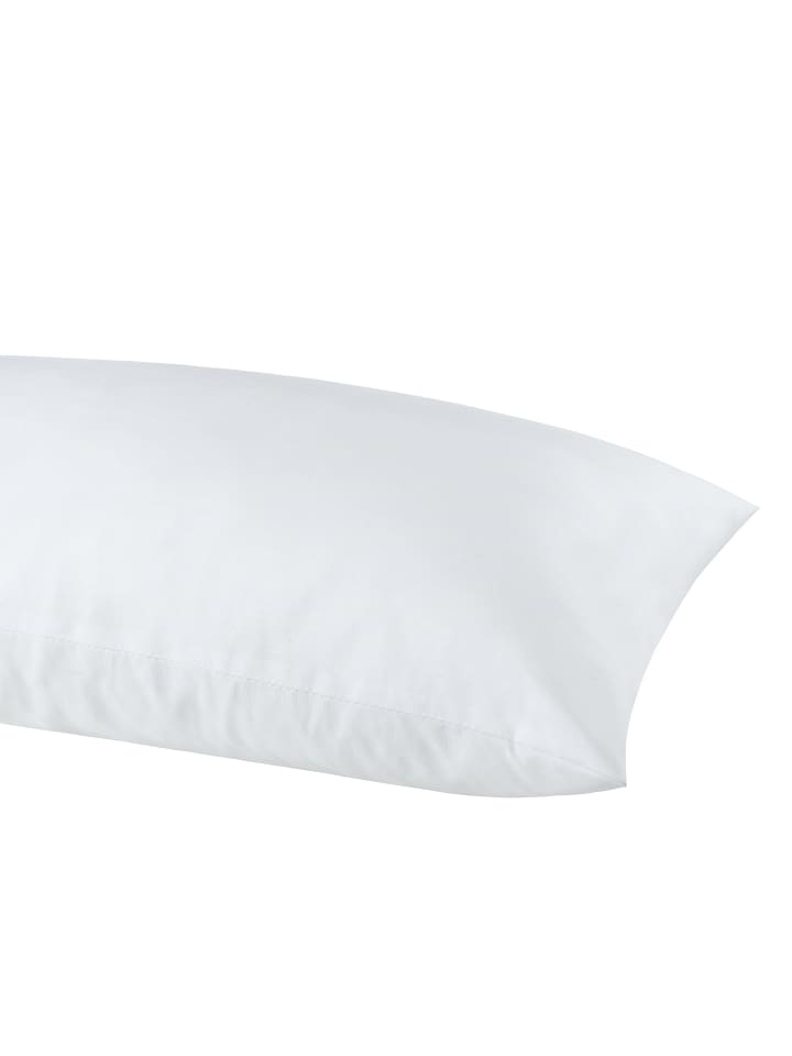 Kissen Utah glatt 40x80 cm in weiss