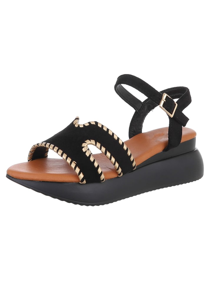 Sandale & Sandalette in Schwarz