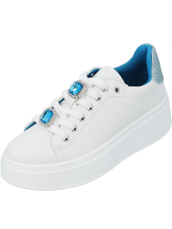 Sneakers Low Yellar by Sila Sahin in Weiß/Blau
