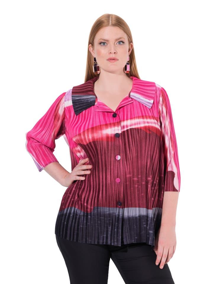 Hemdbluse in schwarz