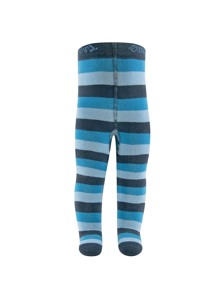 Strumpfhose Blockringel in tinte-eisblau-malibu blue