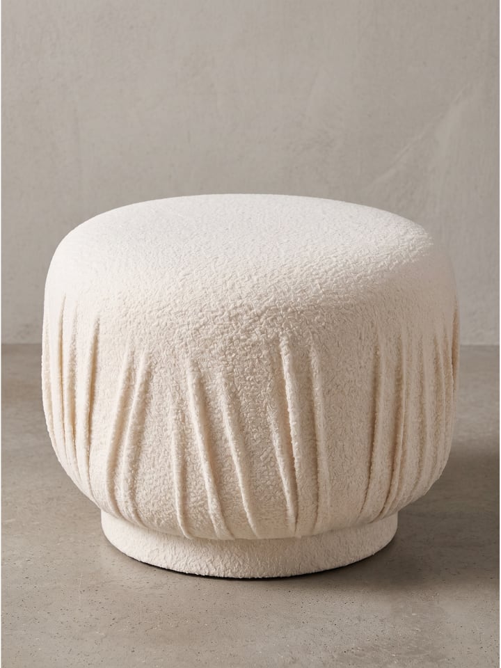 Sitzhocker Stoff, handgefertigt, fertig montiert, Modern