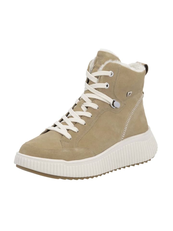 Schnürboots in Beige