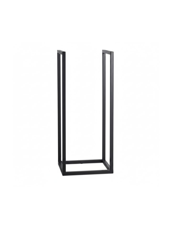 Kaminholzregal in Schwarz - (B)30 x (H)75 x (T)30 cm