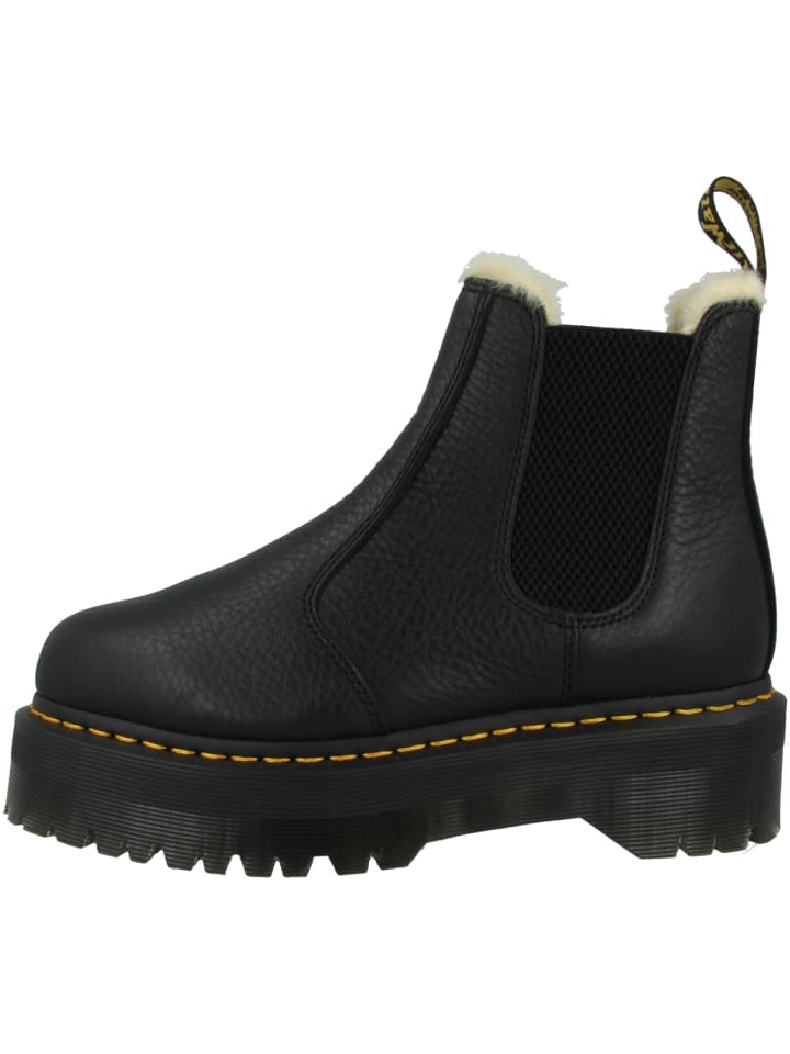 Chelsea Boots 2976 Quad Fur Lined Plateau in schwarz