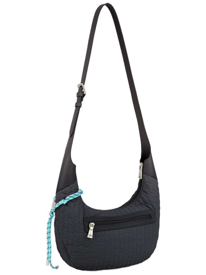 Handtasche Just Flow Round Hobo in Black