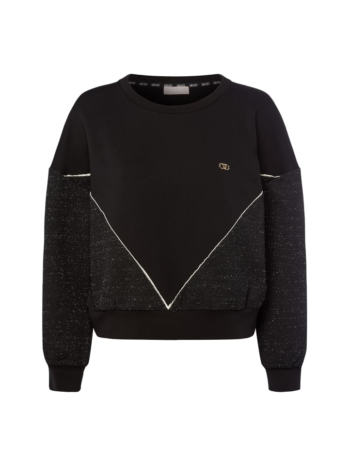 Sweatshirt in schwarz